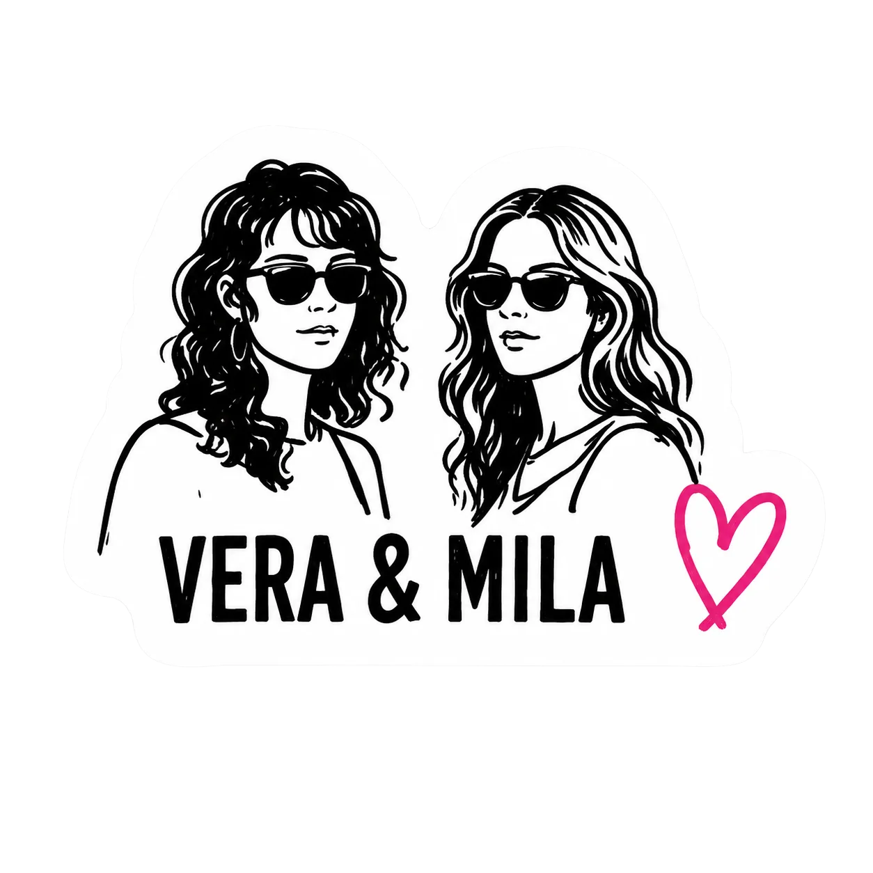 Vera and Mila sticker